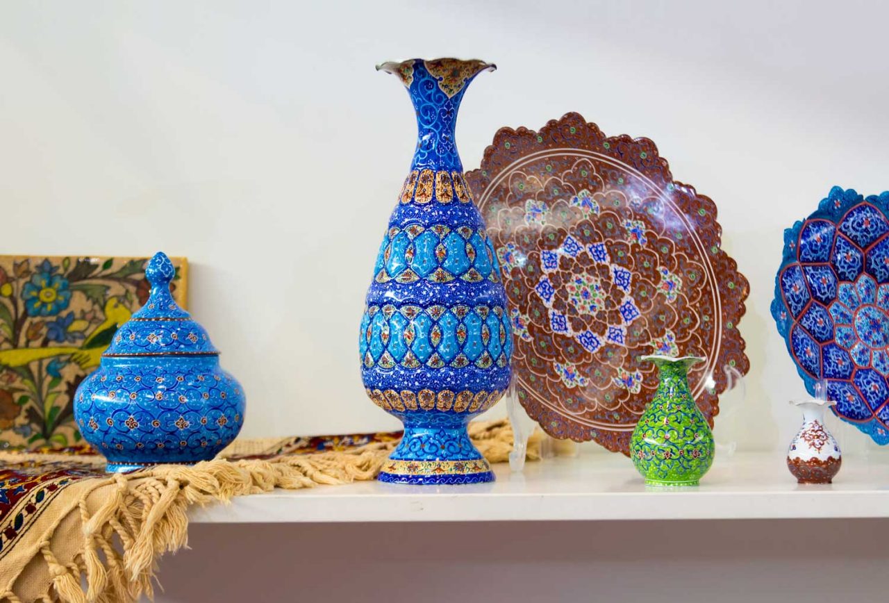 中东花瓶。亚洲装饰